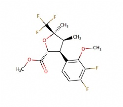 methyl rac-(2R,3S,4S,5R)-3-(3,4-difluoro-2-methoxyphenyl)-4,5-dimethyl-5-(trifluoromethyl)tetrahydrofuran-2-carboxylate