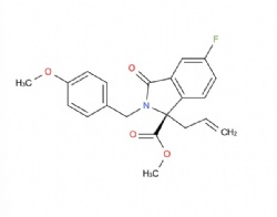 methyl (S)-1-allyl-5-fluoro-2-(4-methoxybenzyl)-3-oxoisoindoline-1-carboxylate