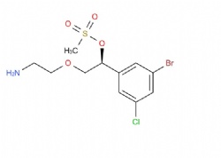 (S)-2-(2-aminoethoxy)-1-(3-bromo-5-chlorophenyl)ethyl methanesulfonate