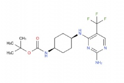 tert-butyl ((1s,4s)-4-((2-amino-5-(trifluoromethyl)pyrimidin-4-yl)amino)cyclohexyl)carbamate