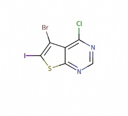 5-bromo-4-chloro-6-iodothieno[2,3-d]pyrimidine