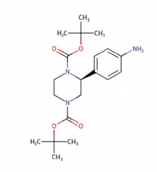 di-tert-butyl (S)-2-(4-aminophenyl)piperazine-1,4-dicarboxylate