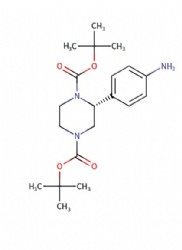 di-tert-butyl (R)-2-(4-aminophenyl)piperazine-1,4-dicarboxylate