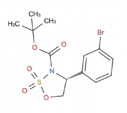 tert-Butyl (4R)-4-(3-bromophenyl)-2,2-dioxo-1,2λ6 ,3-oxathiazolidine-3-carboxylate