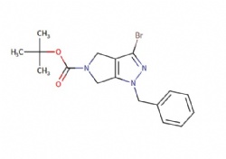tert-butyl 1-benzyl-3-bromo-4,6-dihydropyrrolo[3,4-c]pyrazole-5(1H)-carboxylate
