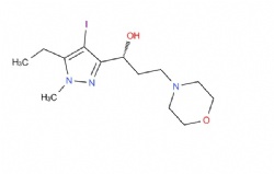 (1R)-1-(5-ethyl-4-iodo-1-methyl-1H-pyrazol-3-yl)-3-(morpholin-4-yl)propan-1-ol