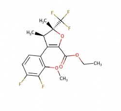 ethyl rac-(4R,5R)-3-(3,4-difluoro-2-methoxyphenyl)-4,5-dimethyl-5-(trifluoromethyl)-4,5-dihydrofuran-2-carboxylate