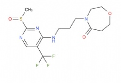 4-(3-((2-(methylsulfinyl)-5-(trifluoromethyl)pyrimidin-4-yl)amino)propyl)-1,4-oxazepan-5-one