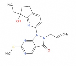2-allyl-1-(7-ethyl-7-hydroxy-6,7-dihydro-5H-cyclopenta[b]pyridin-2-yl)-6-(methylthio)-1,2-dihydro-3H-pyrazolo[3,4-d]pyrimidin-3-one