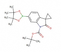 tert-butyl 2'-oxo-6'-(4,4,5,5-tetramethyl-1,3,2-dioxaborolan-2-yl)spiro[cyclopropane-1,3'-indoline]-1'-carboxylate