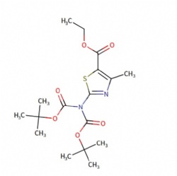 Ethyl 2-[bis[(2-methylpropan-2-yl)oxycarbonyl]amino]-4-methyl-1,3-thiazole-5-carboxylate