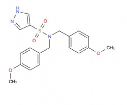 N,N-bis(4-methoxybenzyl)-1H-pyrazole-4-sulfonamide