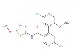 2'-chloro-5'-methoxy-N-(5-methoxy-1,3,4-thiadiazol-2-yl)-6-methyl-[4,4'-bipyridine]-3-carboxamide
