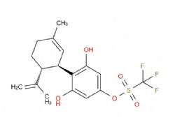 3,5-dihydroxy-4-[(1R,6R)-3-methyl-6-(prop-1-en-2-yl)cyclohex-2-en-1-yl]phenyl trifluoromethanesulfonate