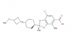 (2R)-7-chloro-2,4-dimethyl-2-[trans-4-(3-methoxyazetidin-1-yl)cyclohexyl]-2H-1,3-benzodioxole-5-carboxylic acid