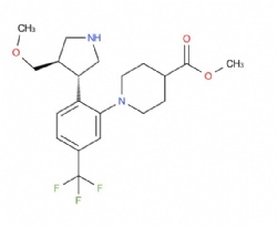 methyl 1-{2-[(3S,4R)-4-(methoxymethyl)pyrrolidin-3-yl]-5-(trifluoromethyl)phenyl}piperidine-4-carboxylate