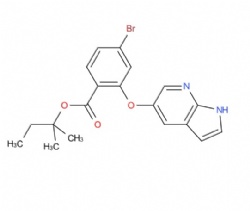 tert-pentyl 2-((1H-pyrrolo[2,3-b]pyridin-5-yl)oxy)-4-bromobenzoate