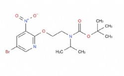 tert-butyl (2-((5-bromo-3-nitropyridin-2-yl)oxy)ethyl)(isopropyl)carbamate
