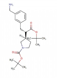 tert-butyl (R)-3-((S)-3-(3-(aminomethyl)phenyl)-1-(tert-butoxy)-1-oxopropan-2-yl)pyrrolidine-1-carboxylate