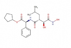 cyclopentyl (S)-2-((R)-2-((S)-1-hydroxy-2-(hydroxyamino)-2-oxoethyl)-4-methylpentanamido)-2-phenylacetate