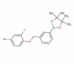 2-(3-((4-bromo-2-fluorophenoxy)methyl)phenyl)-4,4,5,5-tetramethyl-1,3,2-dioxaborolane