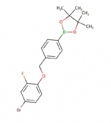 2-(4-((4-bromo-2-fluorophenoxy)methyl)phenyl)-4,4,5,5-tetramethyl-1,3,2-dioxaborolane