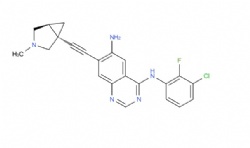 N4-(3-chloro-2-fluorophenyl)-7-(((1R,5S)-3-methyl-3-azabicyclo[3.1.0]hexan-1-yl)ethynyl)quinazoline-4,6-diamine