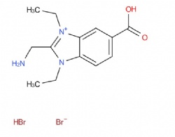 2-(aminomethyl)-5-carboxy-1,3-diethyl-1H-benzo[d]imidazol-3-ium bromide hydrobromide