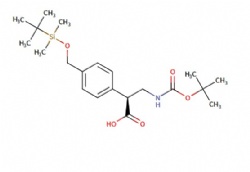 (S)-3-((tert-butoxycarbonyl)amino)-2-(4-(((tert-butyldimethylsilyl)oxy)methyl)phenyl)propanoic acid
