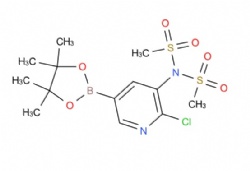 N-(2-chloro-5-(4,4,5,5-tetramethyl-1,3,2-dioxaborolan-2-yl)pyridin-3-yl)-N-(methylsulfonyl)methanesulfonamide