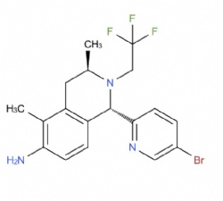 (1S,3R)-1-(5-bromopyridin-2-yl)-3,5-dimethyl-2-(2,2,2-trifluoroethyl)-1,2,3,4-tetrahydroisoquinolin-6-amine