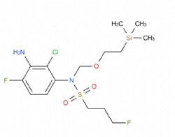 N-(3-amino-2-chloro-4-fluorophenyl)-3-fluoro-N-((2-(trimethylsilyl)ethoxy)methyl)propane-1-sulfonamide