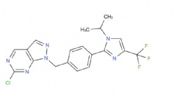 6-chloro-1-(4-(1-isopropyl-4-(trifluoromethyl)-1H-imidazol-2-yl)benzyl)-1H-pyrazolo[3,4-d]pyrimidine