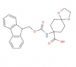 8-((((9H-Fluoren-9-yl)methoxy)carbonyl)amino)-1,4-dioxaspiro[4.5]decane-8-carboxylic acid