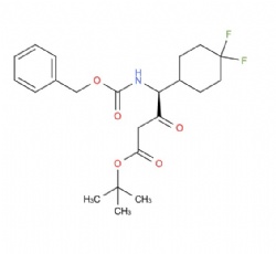 tert-butyl (S)-4-(((benzyloxy)carbonyl)amino)-4-(4,4-difluorocyclohexyl)-3-oxobutanoate