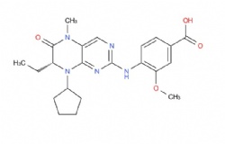 (R)-4-((8-cyclopentyl-7-ethyl-5-methyl-6-oxo-5,6,7,8-tetrahydropteridin-2-yl)amino)-3-methoxybenzoic acid