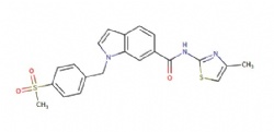 1-(4-(methylsulfonyl)benzyl)-N-(4-methylthiazol-2-yl)-1H-indole-6-carboxamide