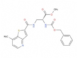 Methyl (R)-2-(((benzyloxy)carbonyl)amino)-3-(7-methylthieno[3,2-b]pyridine-2-carboxamido)propanoate