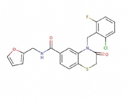 4-(2-chloro-6-fluorobenzyl)-N-(furan-2-ylmethyl)-3-oxo-3,4-dihydro-2H-benzo[b][1,4]thiazine-6-carboxamide