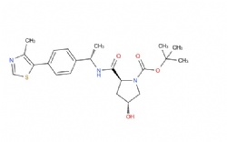 tert-butyl (2S,4R)-4-hydroxy-2-(((S)-1-(4-(4-methylthiazol-5-yl)phenyl)ethyl)carbamoyl)pyrrolidine-1-carboxylate