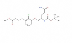 methyl (S)-4-(3-((5-amino-2-((tert-butoxycarbonyl)amino)-5-oxopentyl)oxy)-2-chlorophenyl)butanoate